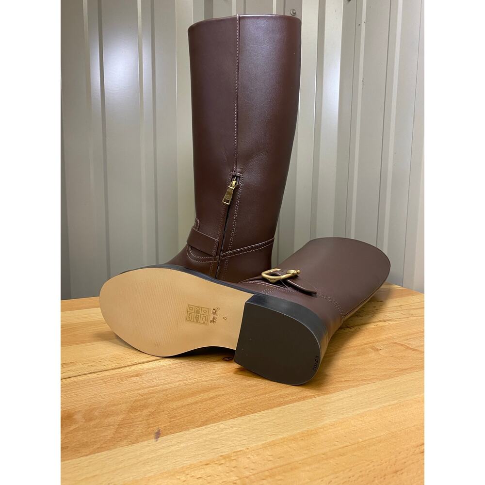 Coach Madeline Leather Boots Women's Size 6 New! - Picture 7 of 7